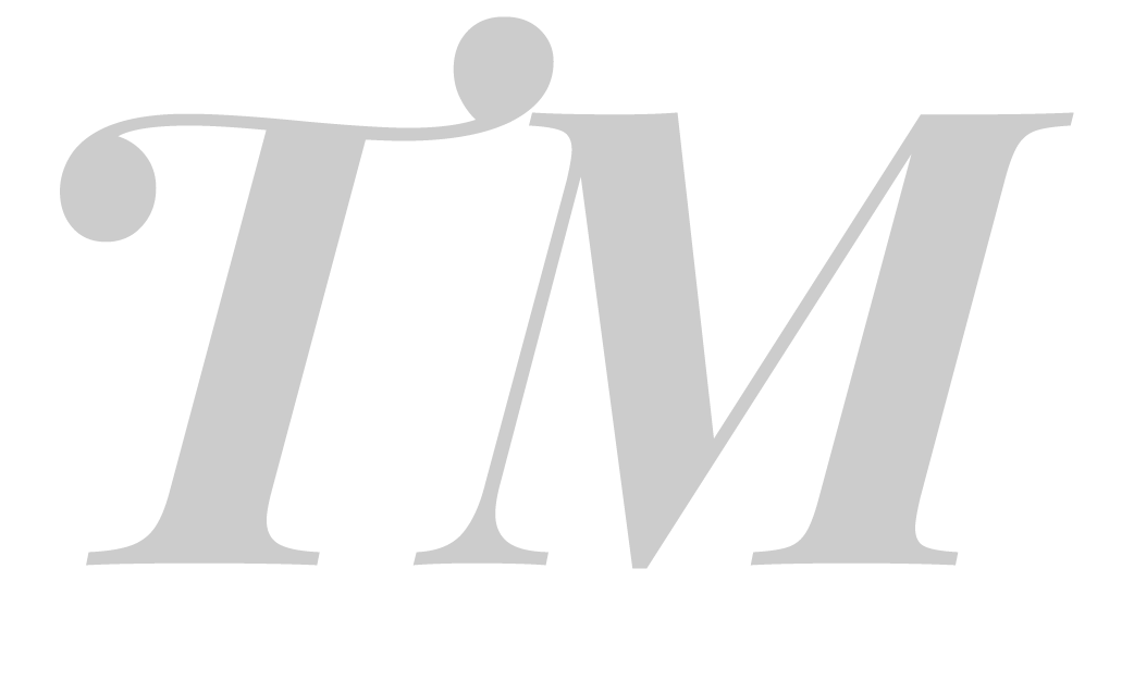 TM italic serif monogram mark