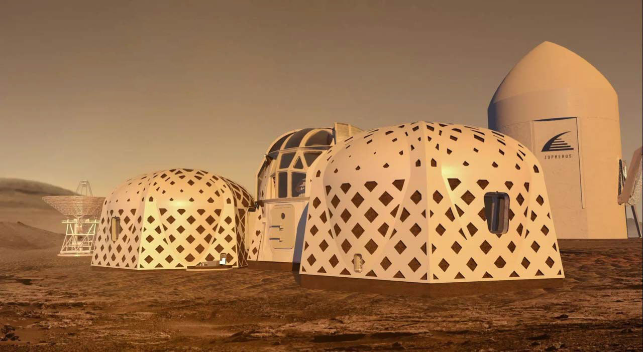 Team Zopherus 3D printed Mars habitat architectural concept